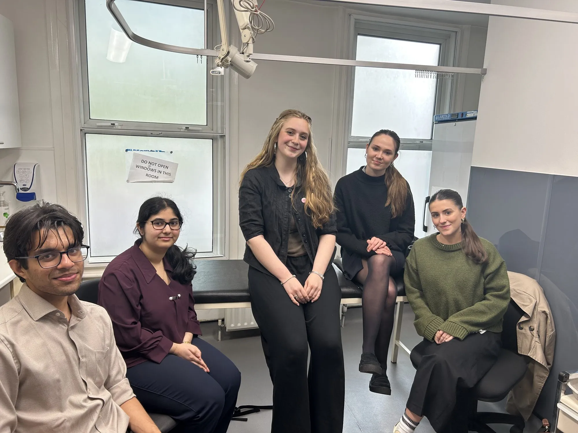 Beyond the Cycle team with medical students after a session