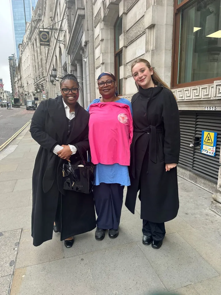 Beyond the Cycle team members on a London street