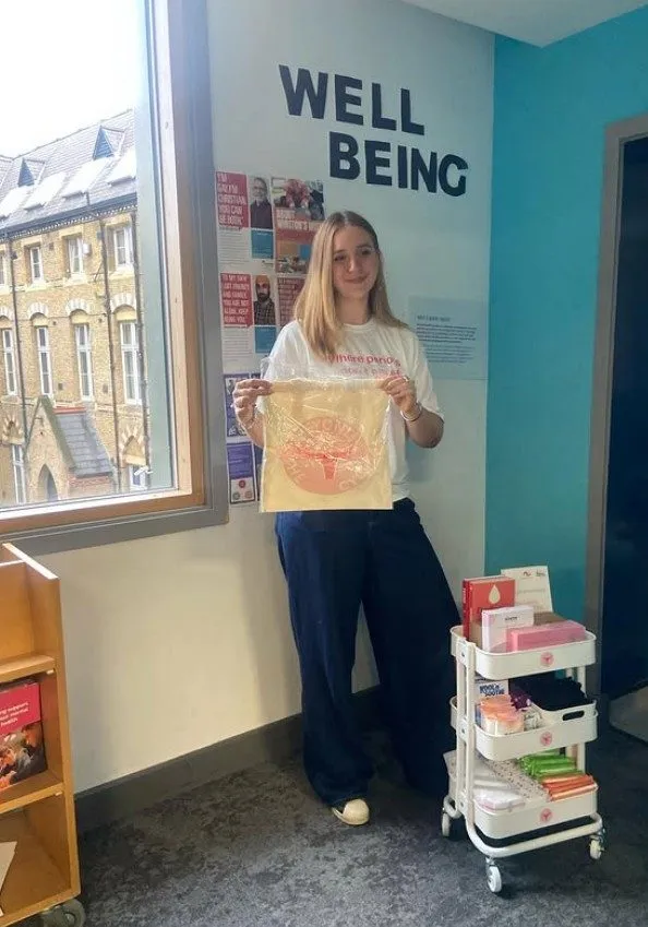 Beyond the Cycle resource trolley in a school wellbeing room